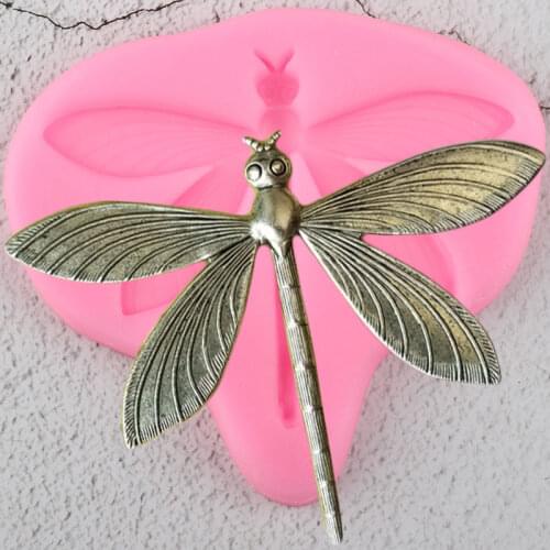 Dragonfly Silicone Molds Jewelry Resin Clay Mold Candy Chocolate Mould DIY Baking Cupcake Topper Fondant Cake Decorating Tools