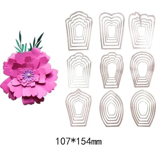 Cutting Dies 3D Flowers Leaves stencil Metal steel Cutting Knives DIY Scrapbooking Album Craft dies Embossing paper cards album