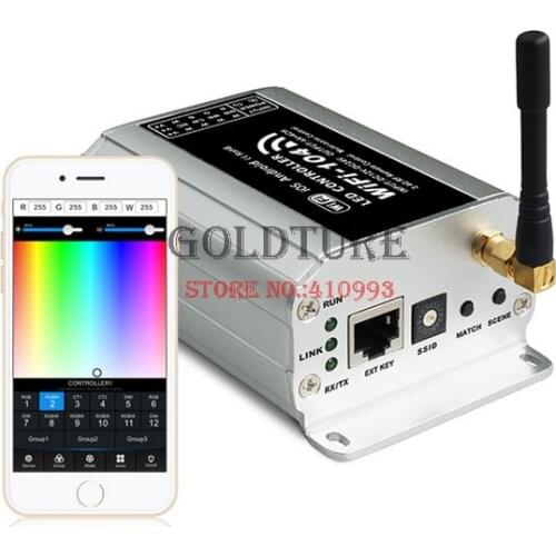 Wifi synchronous controler for RGB swimming pool lamp DC12V max load 192W