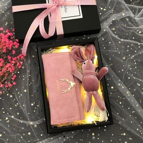 1set Long PU personalized Wedding Bridesmaid gifts Women leather Wallet set custom name sister Girl birthday gift