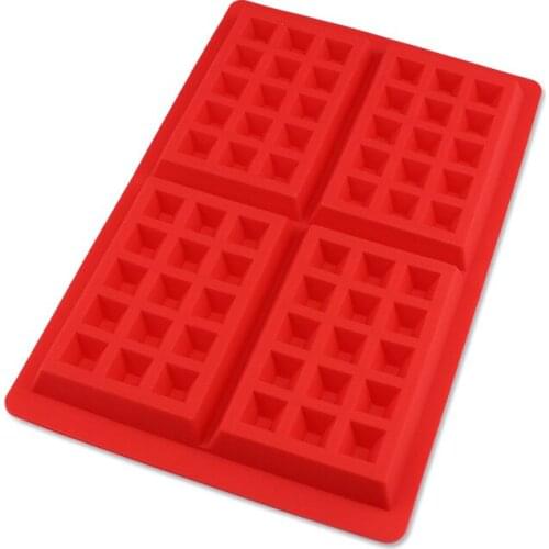 1PCS Silicone Nestle Waffle Mold High Temperature Resistant Muffin Mould Breakfast Waffle Baking Mould Cake Tool D720