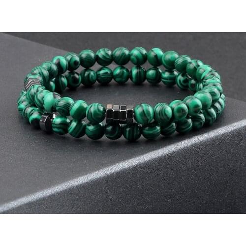 2pcs Simple Women Bracelet 6mm Tiger Eye Matte Lava Stone Natural Beads Charm Bracelets&Bangles for Men Yoga Jewelry Friend Gift