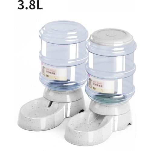3.8L Capacity Pet Dog Cat Automatic Feeder Water Dispenser Food Feeding Device For Cat Dog Pet Supplies