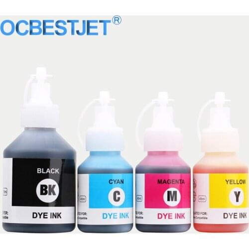 4 Colors/Set New Improved Universal Dye Ink For Brother All Inkjet Printer Refill Dye Ink (BK-100ML/Bottle CMY-50ML/Bottle)
