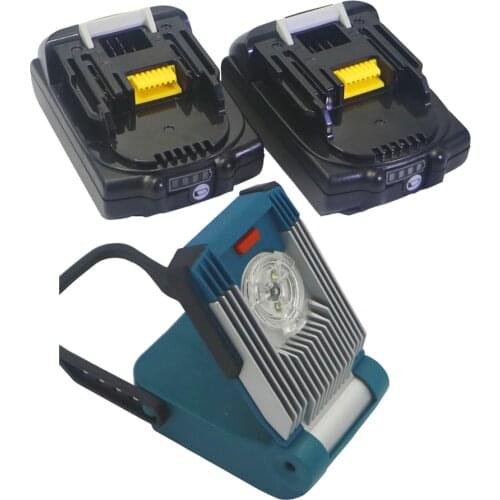2pcs 18V 2000mAH 2.0AH BL1815 BL1820 li-ion battery work light+ for makita BL1820B-2 BL1830 with LED Gauge Universal battery