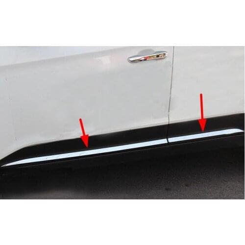 For 2015 2016 2017 2018 Hyundai Creta IX25 Car Door Body Side Molding Trim Cover Protector Strip Scuff Guard Car Accessory