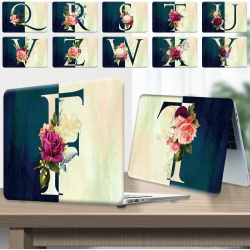 Letter Laptop Case for Apple Macbook Pro 13" A1708/Pro 15" A1707 A1990/Pro 16" A2141/Macbook 12" A1534/Pro 13" A2251 A2289 2020