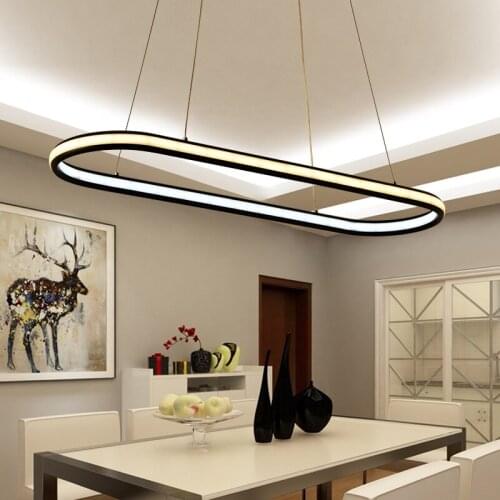 High-brightness double-sided lighting restaurant LED chandelier Living Room Bedroom Study Office Cafe Lighting Fixtures