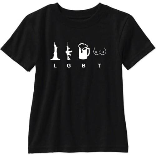 Short Sleeve for Men Clothing Summer LGBT Liberty Guns Beer Tits T Shirt Tee AR15 M16 1911 M9 M14 2nd Tee Shirt