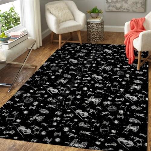 Spacecraft Area Rug 3D All Over Printed Non-slip Mat Dining Room Living Room Soft Bedroom Carpet 01