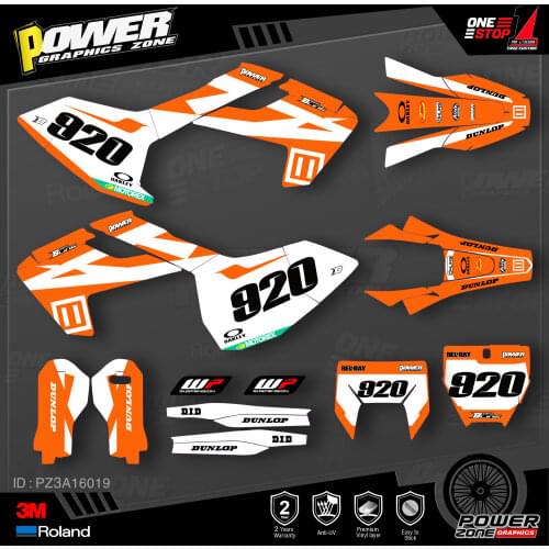 PowerZone Custom Team Graphics Decals 3M Stickers Kit For Husqvarna Sticker 2016-18 TC FC TX FX FS 2017-19 TE FE 125-450cc 19