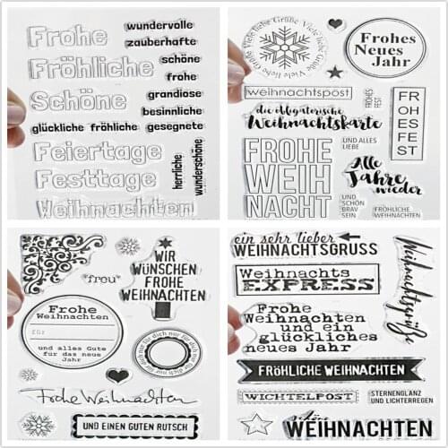 German Clear Silicone Stamp / seal for DIY Scrapbooking / Album Decorative Clear Stamp Sheets A521