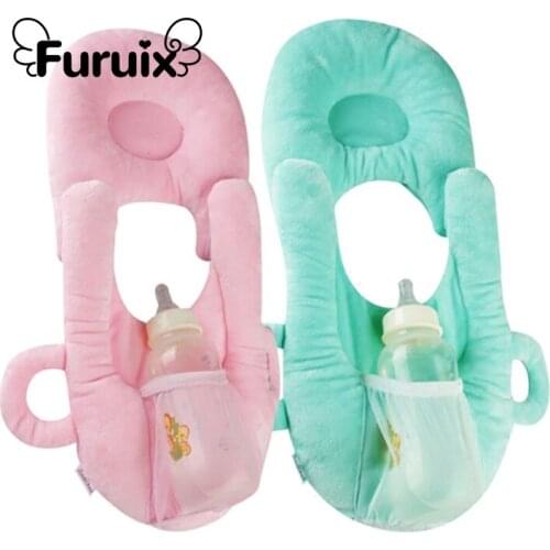 Baby Feeding Pillow - Newborn Head Protection Cushion Bottle Holder Neck Support for Unisex Infants Baby Nursing Pillow