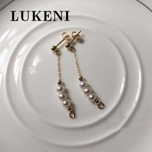 Hot Freshwater Pearl Pendant Earrings Women Pendant Earrings Simple Fashion Jewelry Accessories Pearl Pendant Earrings