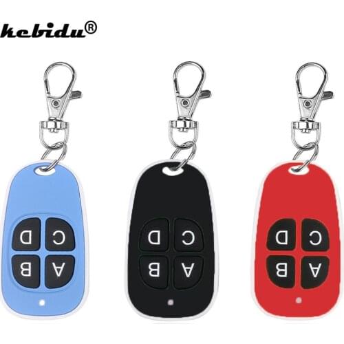 Kebidu Colorful Cloning Remote Control Electric Copy Controller Mini Wireless Transmitter Switch 4 buttons Car Key Fob 433MHz