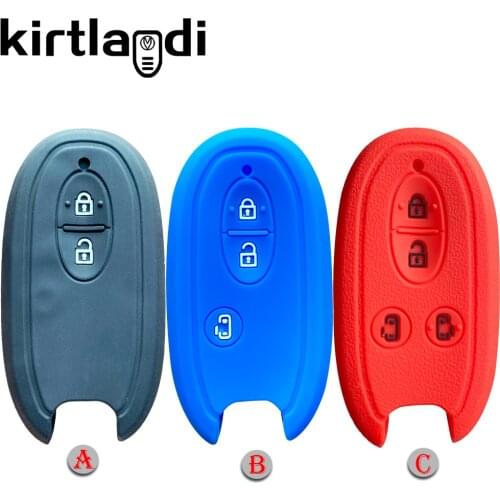 Silicone Key Case Cover Holder for Suzuki Solio Wagon R Tingray Vitara for Mitsubishi Delica D2 2 3 4 Buttons Car Key Cover Skin
