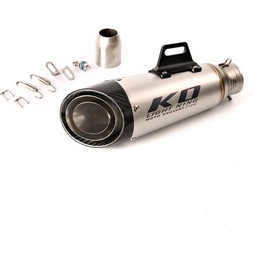 Universal 51mm 60.5mm Motorcycle Exhaust System Muffler Silencer Pipe Stainess Steel Exhaust Pipe
