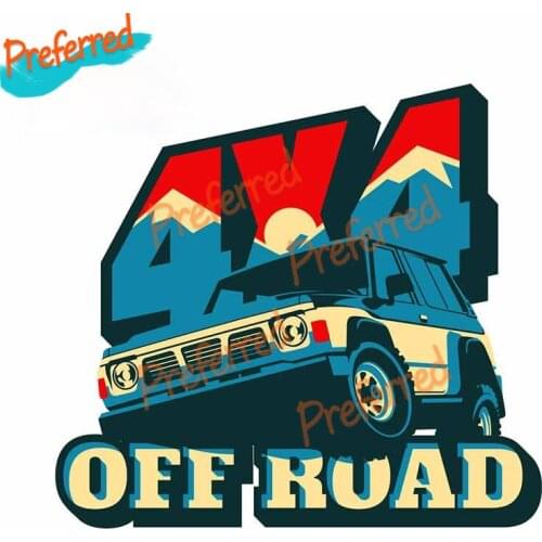 High Quality 4x4 Off Road Club Funny Decal Motocross Racing Laptop Helmet Trunk Wall Vinyl Car Sticker Die Cutting