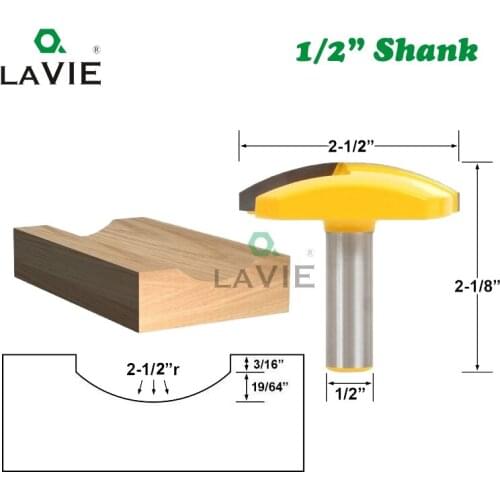 1pc 12mm 1/2" Shank 2-1/2" Wide Big Bowl Router Bit 2.5" Radius Concave Radius Milling Cutters Wood Work Crown Bits