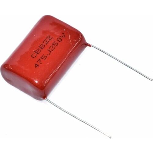 10PCS 250V475J Pitch 25MM 250V 4.7UF 475 4700PF CBB Polypropylene film capacitor
