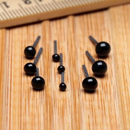 150pcs Glass Eyes 2mm 3mm 4mm Needle Felting Kit Black Beans Puppet Doll Craft DIY Tool