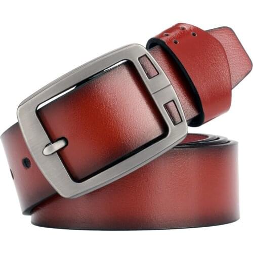 2019 New PU Leather Luxury Strap Male Belts Fashion Pin Buckle Strap for Male Jeans Belt Quality Designer Mens Belt