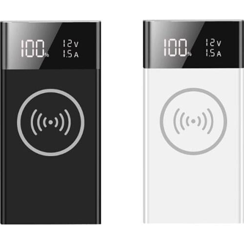 6x 18650 Battery DIY Qi Wireless Charger QC3.0 USB Type C PD Power Bank Box Case