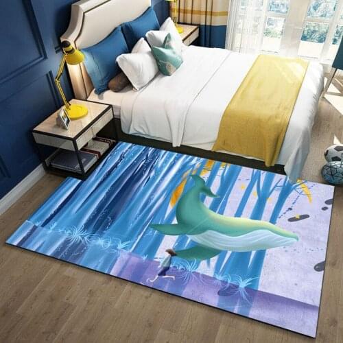 Children Cartoon Family Living Room Bedroom Full Carpet Children Crawling Mat Game Toy Baby Long Carpet Child Cushion