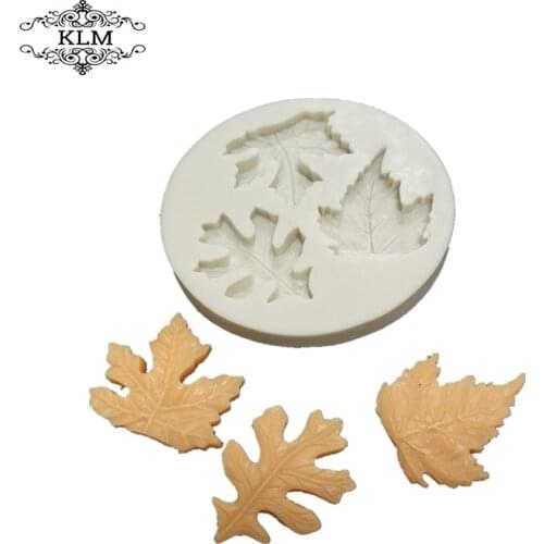 DIY Maple Leaves Fondant Cake Decoration Silicone Mold Silicone Cupcake Decorating Molds Chocolate Sugarcraft Soap Tools
