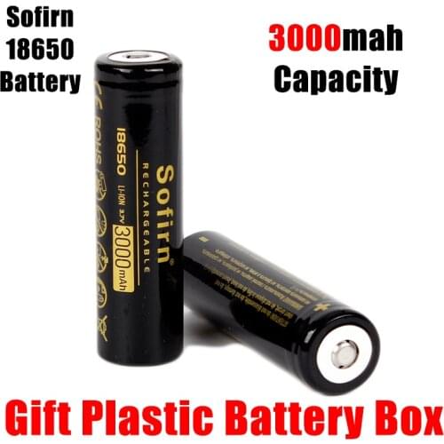 Sofirn 18650 3000mAh Battery Discharge 3.7V HD Cell NCR18650B Li-ion Rechargeable 18650 Batteries for Torch /Flashlight/Toys