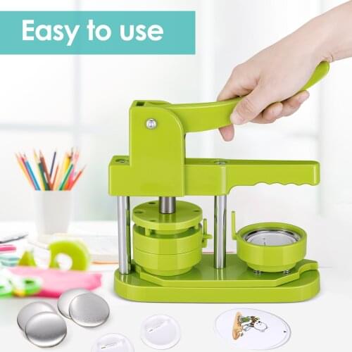 Button Badge Maker Machine 58mm DIY Pin Button Maker Press Machine Badge Punch Press With Free 100pcs Button Parts Pictures New