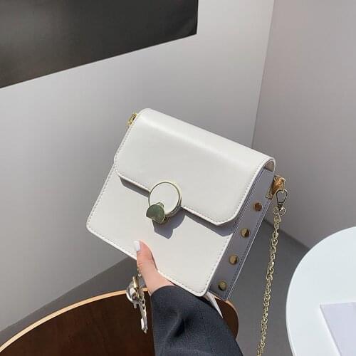 Fashion designer Boutique Shoulder Bags Retro small Women Totes Shopping Bag Female Leather white Chain Handbag for Women