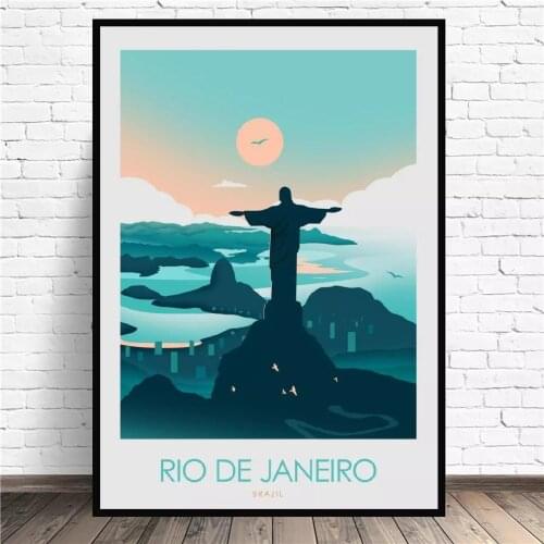 Wall Art HD Prints Home Decor Poster Pictures Rio De Janeiro Travel Canvas Tree Green Paintings For Living Room No Frame Artwork