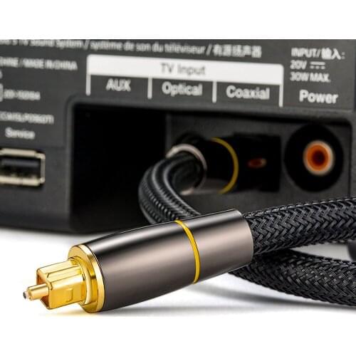 Newest Coaxial SPDIF Cable Dolby 7.1 Soundbar 5.1 Digital Optical Audio Cable Toslink Fiber Cable for Amplifiers Player Xbox 360