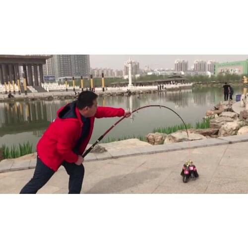 New Product Saltwater Blue Color Glass Telescopic Fishing Rod