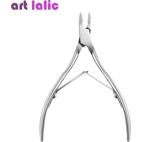 Stainless Steel Cuticle Scissor Nail Pusher Dead Skin Remover Fingernail Toenail Clipper Manicure Pedicure Tool