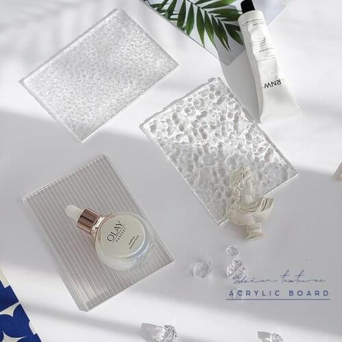Water Ripple Transparent Acrylic Board Commercial Photography Background Decoration Nail Cosmetics Photography Props
