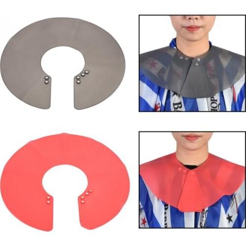 Salon Haircut Neck Cape Wrap Collar Shield Waterproof Silicone Hairdressing Hair Coloring Cutting Neck Shield Hair Accessory