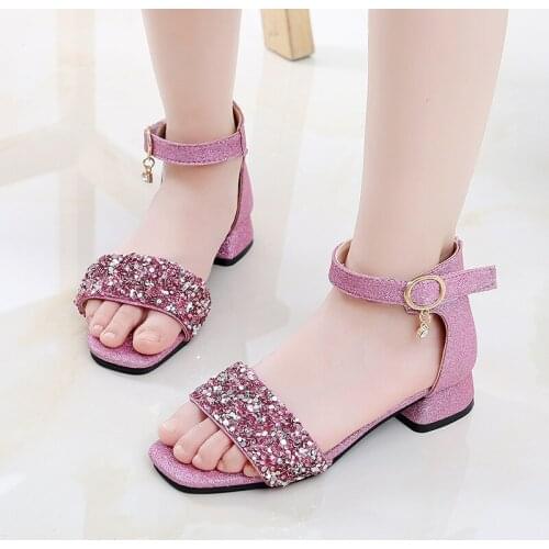 Summer New Childrens Shoes Wholesale Girls Sandals Bows Sequined Cute Girls Sandals Kids Baby Toddler Shoes Baby Shoes A851