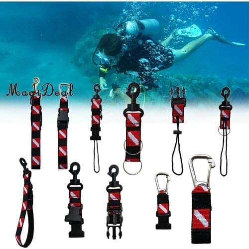 MagiDeal Universal Dive Flag Scuba Diving Gear Accessories Keeper Holder Lanyard & Safety Clip Equipment