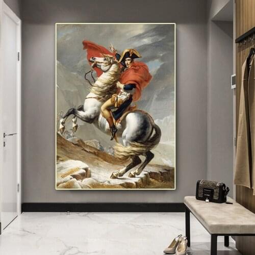 Vintage Napoleon Canvas Paintings On the Wall Art Posters And Prints Classical Canvas Art Dropship Pictures For Living Room