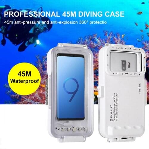 Waterproof(45m) Diving Phone Case Photo Video Taking Underwater Cover Case for Galaxy, Huawei, Xiaomi, Phones with Type-C Port