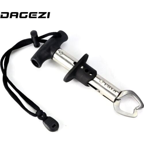 DAGEZI Fishing lip grip 10KG Max Stainless Steel Fish Grip Fish Lip Control Fishing Tool Alicate De Pesca FishingTackle
