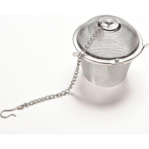 Tea Infuser 4.5*4.5cm Stainless Steel Tea Pot Infuser Sphere Mesh Tea Strainer Handle Tea Spice Mesh Herbal Ball tea accessories