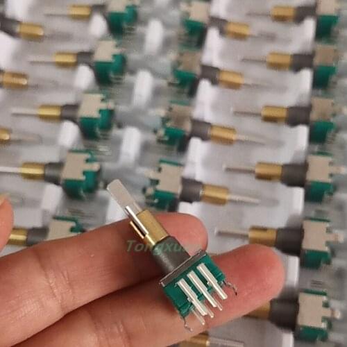 10pcs Dual-Shaft Axis Encoder With Push Button Switch EC11EBB24C03