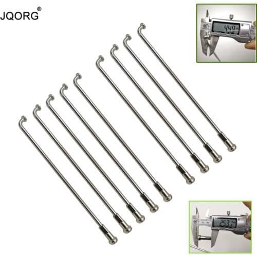 32 Pieces One Lot Material 304 Stainless Steel Nature Stainless Color Curve Head Motorcycle Spokes Match With 25mm Longer Nuts