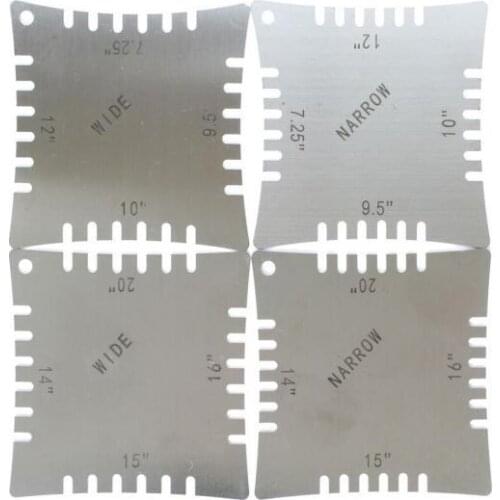 4pcs Notched Radius Gauges