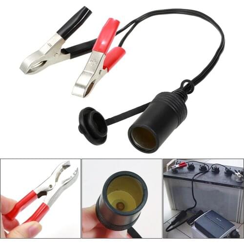 42V Car Battery Terminal Clip-on Cigarette Lighter Power Socket Car Cigarette Lighter Socket Adaptor Car Accessories