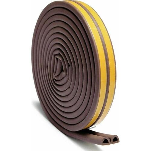 5/10M Installed Self-Adhesive Doors Windows Sound-Proof Sealing Strip Window Wood Door Joint Windproof Crash-Proof Rubber