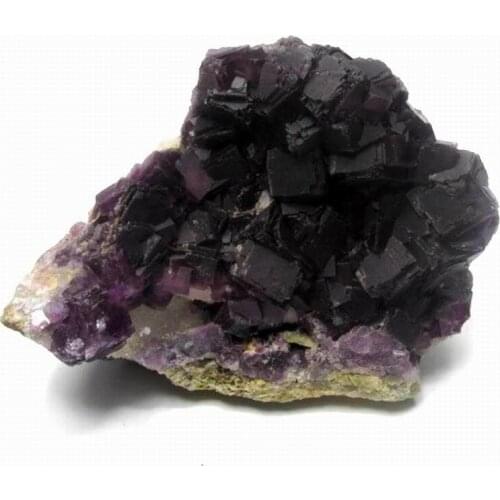 570g Purple Fluorite Cluster on Matrix - crystals and stones healing Mineral specimen Home Decor feng shui decoration